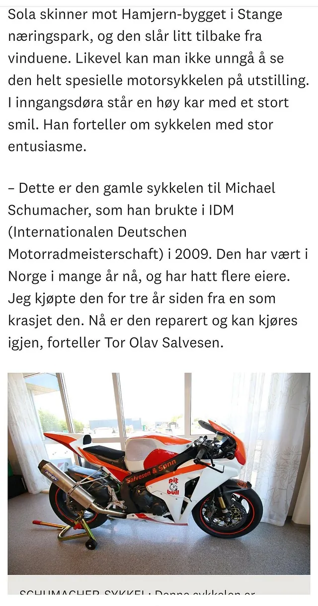 Utdrag fra Stange Avisa, artikler om Salvesen og Sønn