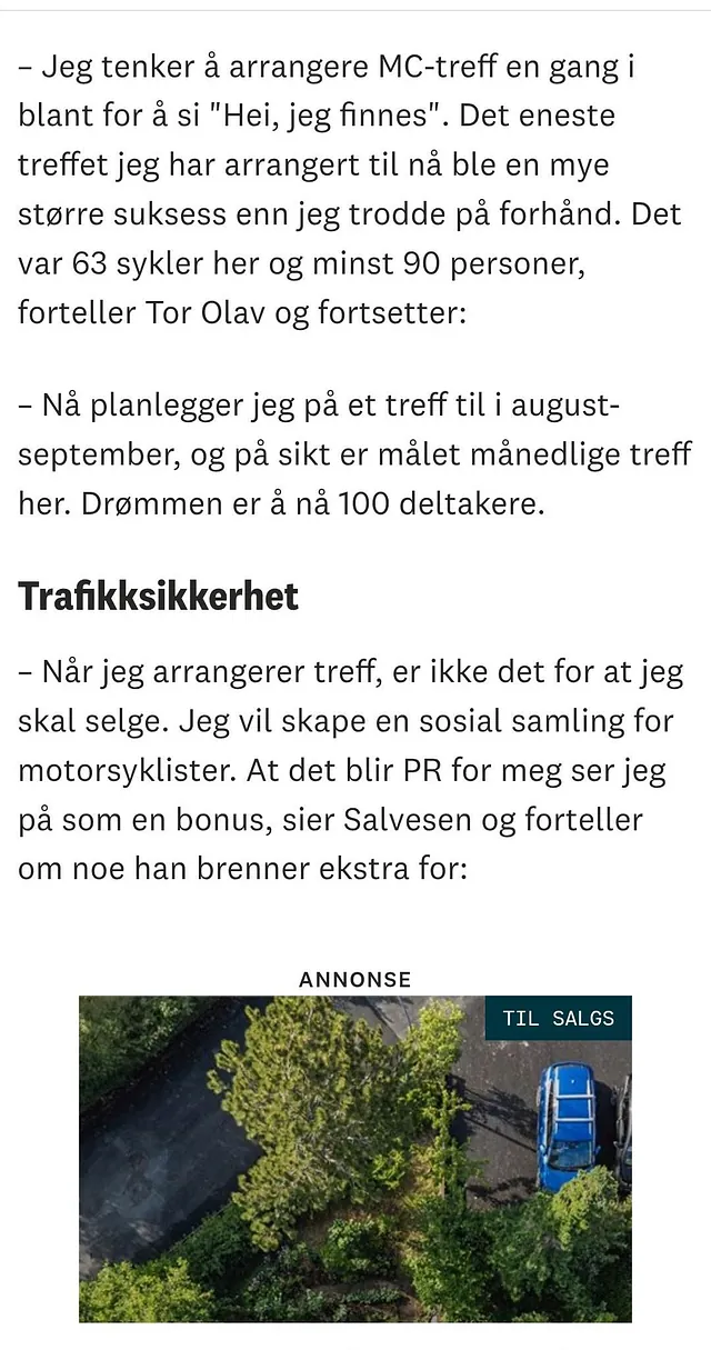 Utdrag fra Stange Avisa, artikler om Salvesen og Sønn