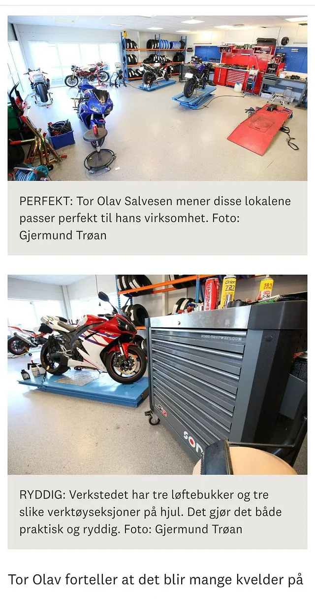 Utdrag fra Stange Avisa, artikler om Salvesen og Sønn