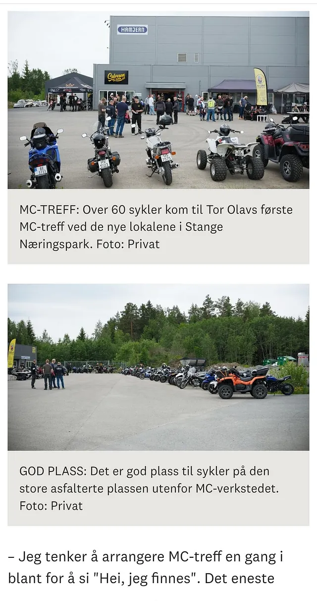 Utdrag fra Stange Avisa, artikler om Salvesen og Sønn