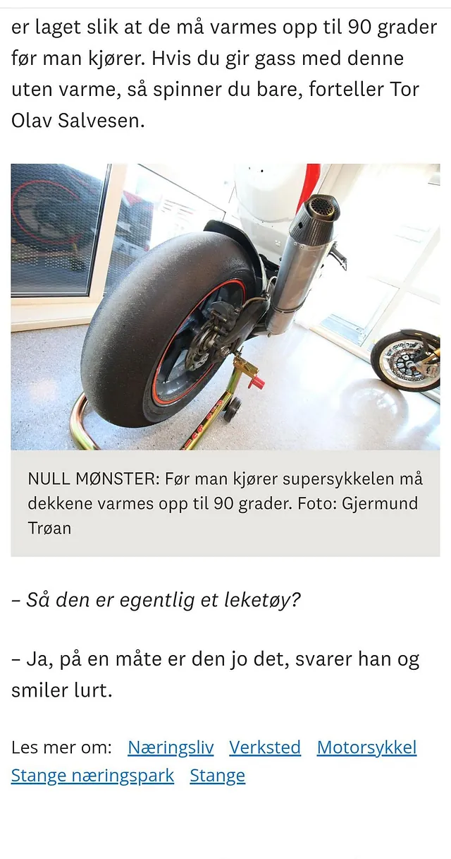Utdrag fra Stange Avisa, artikler om Salvesen og Sønn